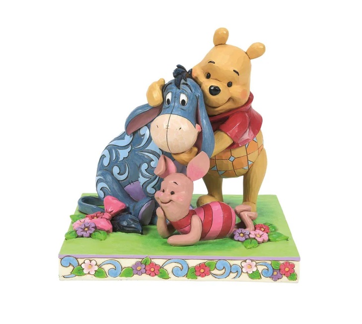 pos-028399364404-8fd7cde8d311ec1c0922ac54cd50ff69.jpg Disney Winnie The Pooh & Friends Here Together, Friends Forever Enesco Traditions Figurine - Image 1