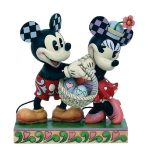 Disney Mickey & Minnie With Easter Eggs Enesco Traditions Figurine