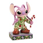 Disney Stitch Angel in Christmas PJ's Enesco Traditions Figurine