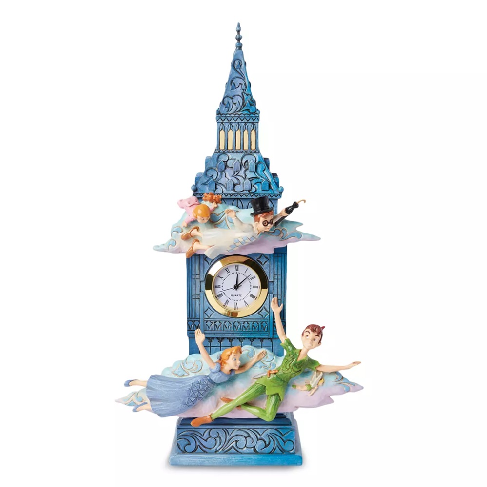 pos-028399400188-263781c888310b49933764ca46a76b2e.jpg Disney Peter Pan ''Time to Find Never Land'' Clock Enesco Traditions Figurine - Image 1