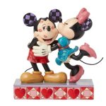 Disney Mickey & Minnie Mouse Kiss Mark Enesco Traditions Figurine