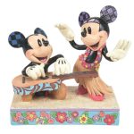Disney Mickey & Minnie Mouse in Hawaii Enesco Traditions Figurine