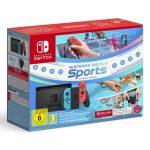 Nintendo Switch Console V2 - Blue/Red Sports & 12 Month Subscription Bundle