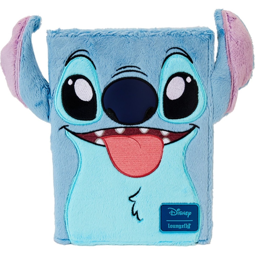 pos-0671803513716-827fa61ae4ca1f0a1ddbe0c220f45b64.jpg Disney Stitch Plush Loungefly Journal - Image 1