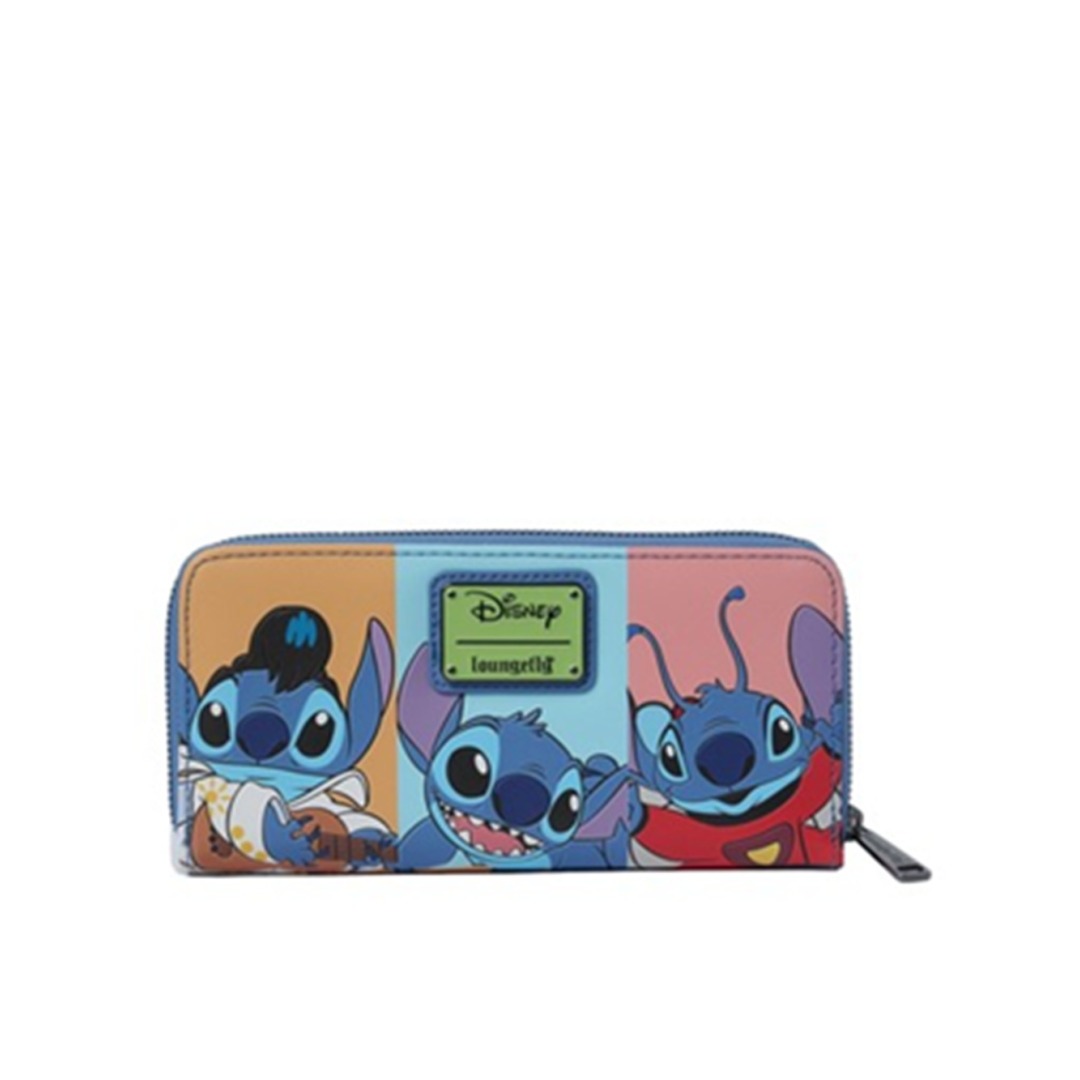 pos-0671803532007-c681e799f1cc4dc9824eb8701cdc1ea5.jpg Disney Stitch Jaase Colorblock Loungefly Wallet - Image 1