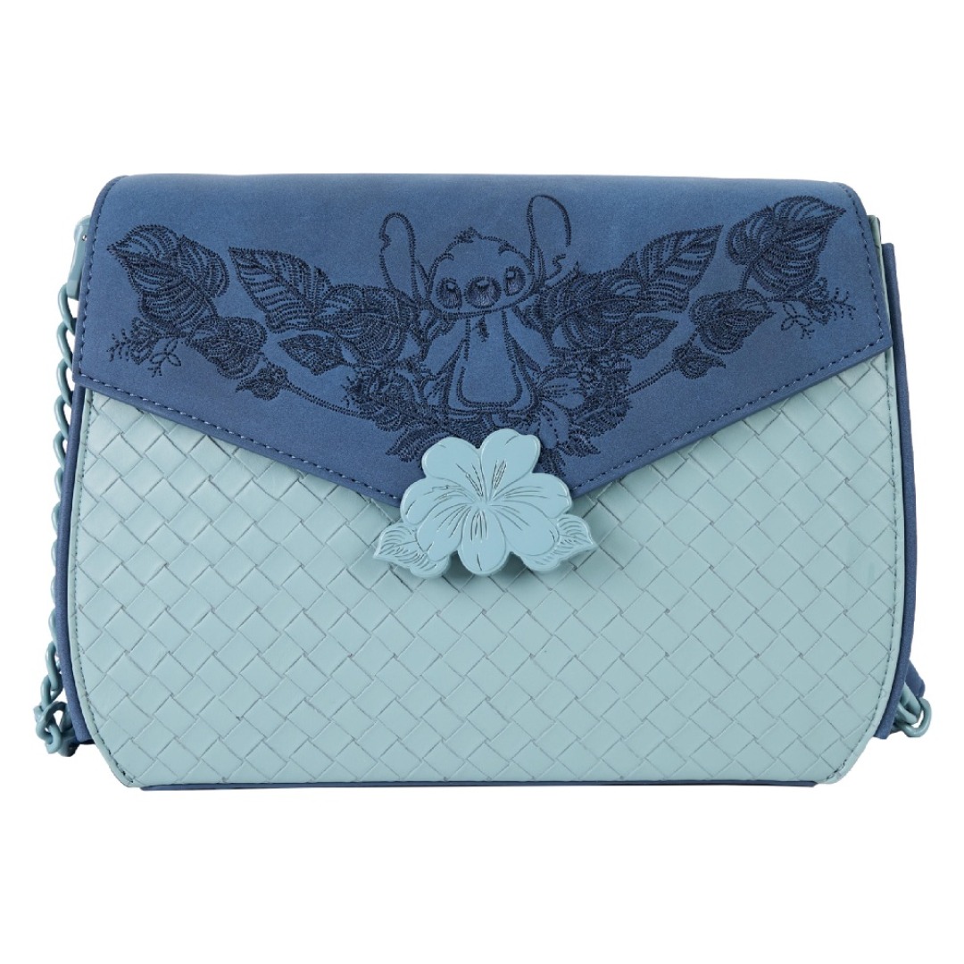 pos-0671803548596-3765a76588ce4a9ef5f4de2773c6cc1e.jpg Disney Stitch "Embroidered" Loungefly Crossbody Bag - Image 1