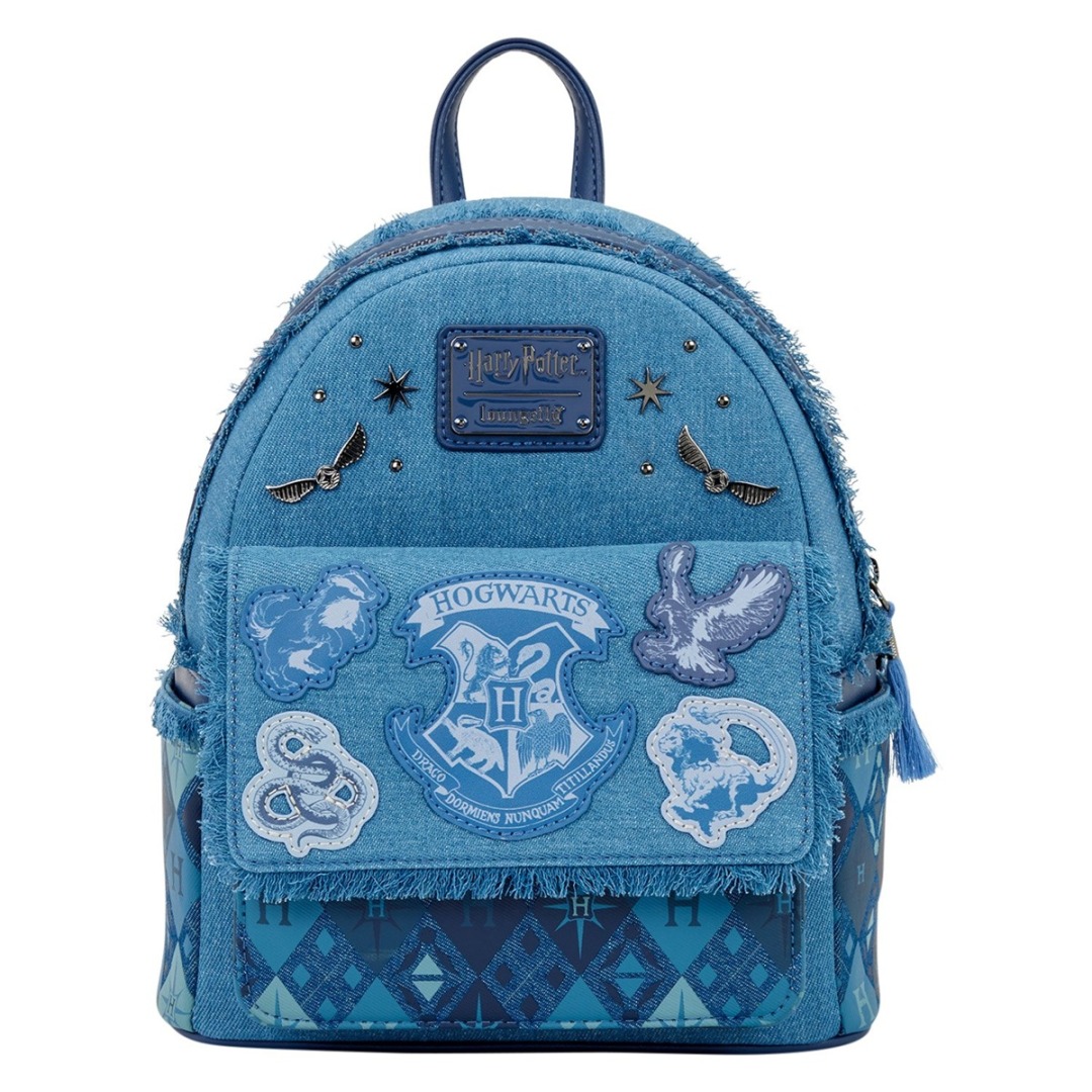 pos-0671803559691-1b56eb519d0d3adc383cc6434c2376fc.jpg Harry Potter Denim Loungefly Backpack - Image 1