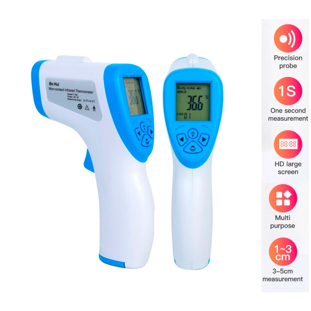 pos-0697308446000-fe4c86a1fffcaeece311656c8fa3e4f8.jpg T-68 Forehead Non-Contact Thermometer - Image 1