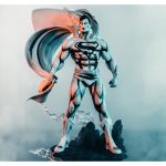 DC Heroes Superman "Black & White Version" 1/8 PureArts Statue