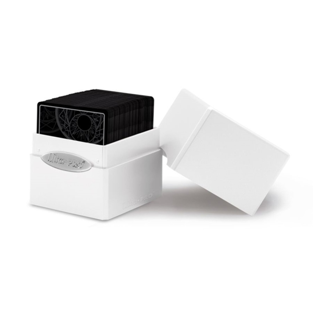 pos-074427155841-bd6d7569523d83e3027d4178af3e8bd7.jpg Ultra Pro Satin Cube Deck Box Arctic White - Image 1
