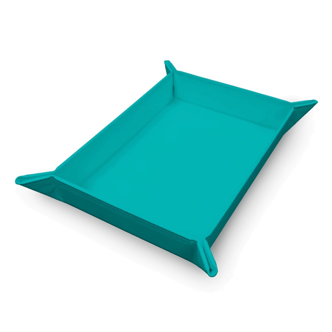 pos-074427163402-68eeae7afbe592185c4c215b9b39dc27.jpg Ultra Pro Magnetic Foldable Dice Rolling Tray Vivid Teal - Image 1