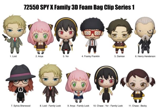 Spy X Family Series 1 Mystery 3D Foam Bag Clip