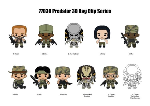 Predator Series 1 Mystery 3D Foam Bag Clip