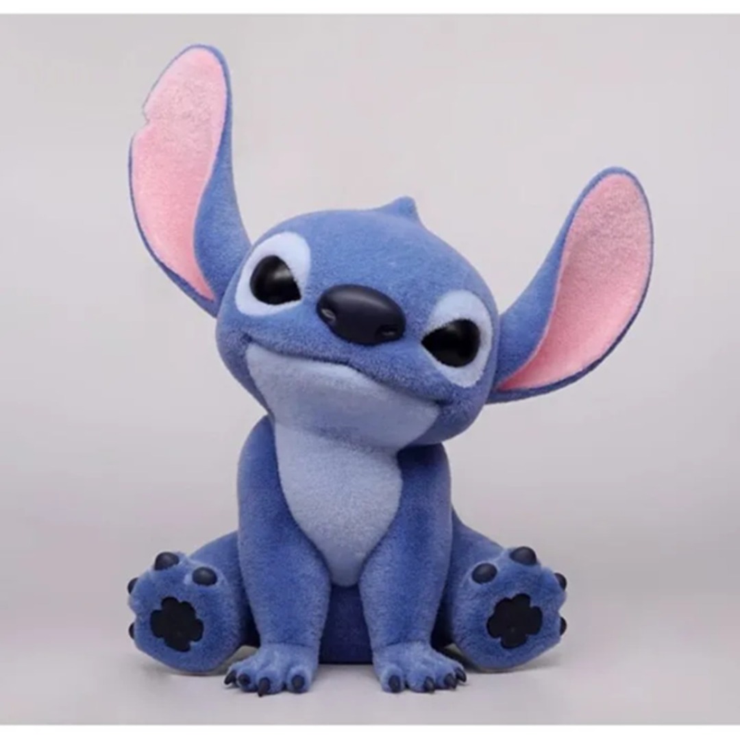 pos-077764834240-f4f20bbb136aaf3eb34d8eafe2fd9e72.jpg Disney Stitch With Special Flocking Figural Bank - Image 1