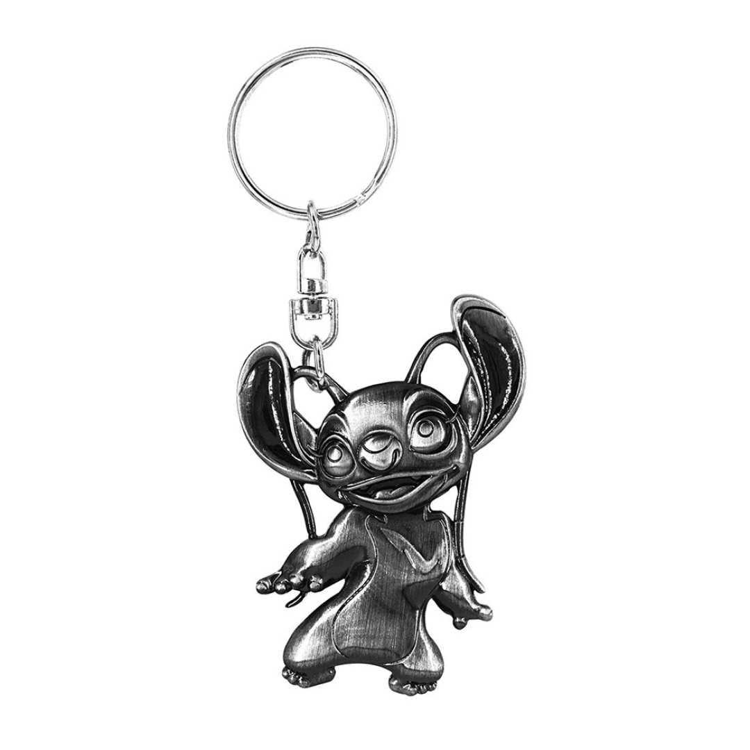 pos-077764859229-0a0a699fd59243ebf3f420cf8d4d1e6a.jpg Disney Lilo & Stitch Angel Metal Keychain - Image 1