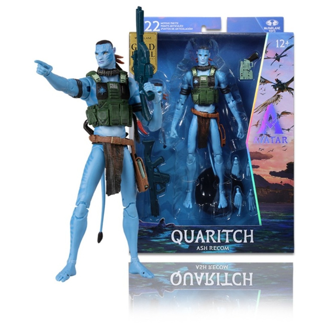 pos-0787926162929-86e638cda44ac4b76a3c7a3b4628694a.jpg Avatar 3 Quaritch (Ash Recom) McFarlane Figure - Image 1
