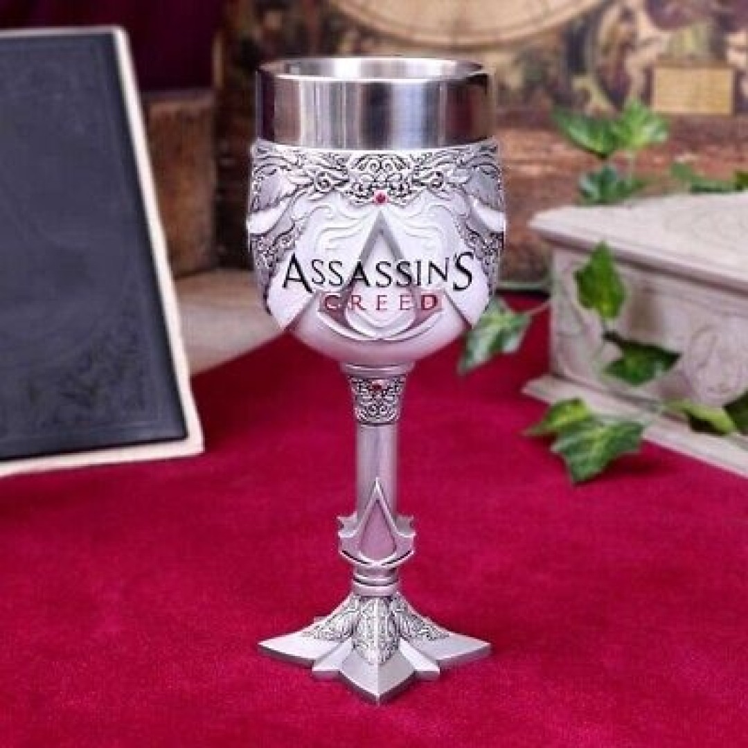 pos-0801269140212-96b3c1953d7e3ae37e8189528728f38a.jpg Assassin's Creed Logo Resin Chalice 18cm - Image 1