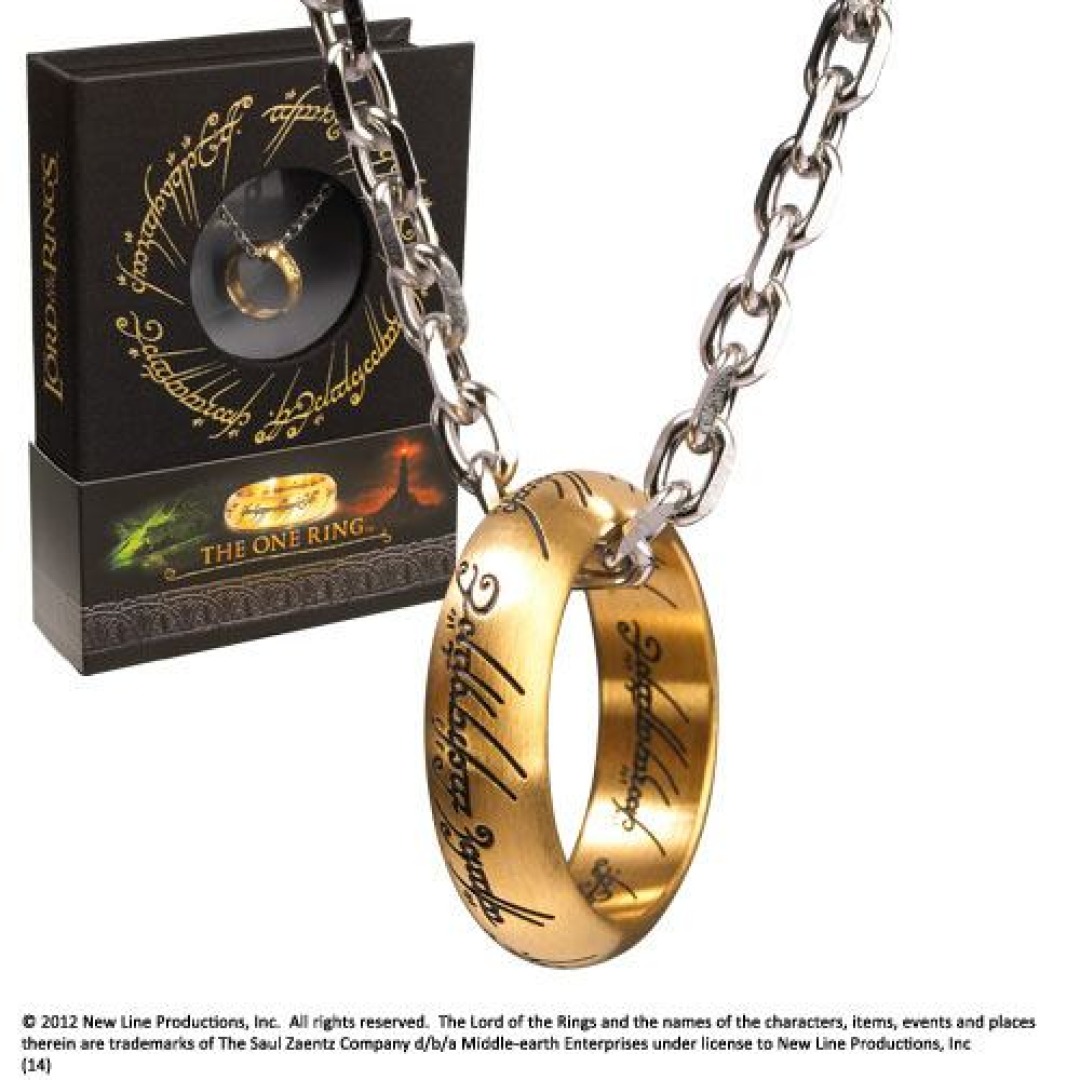 pos-0849421001674-2af75dbdd3cefa5f6e6eda5eed5008dc.jpg The Lord Of The Rings The One Ring Stainless Steel on Chain - Image 1