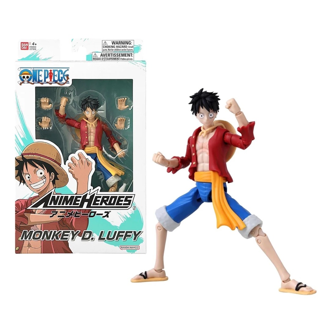 pos-3296580370085-6da77dfdceabce14c9a621b47495cf91.jpg One Piece Monkey D. Luffy "Refresh" Anime Heroes Bandai Figure - Image 1
