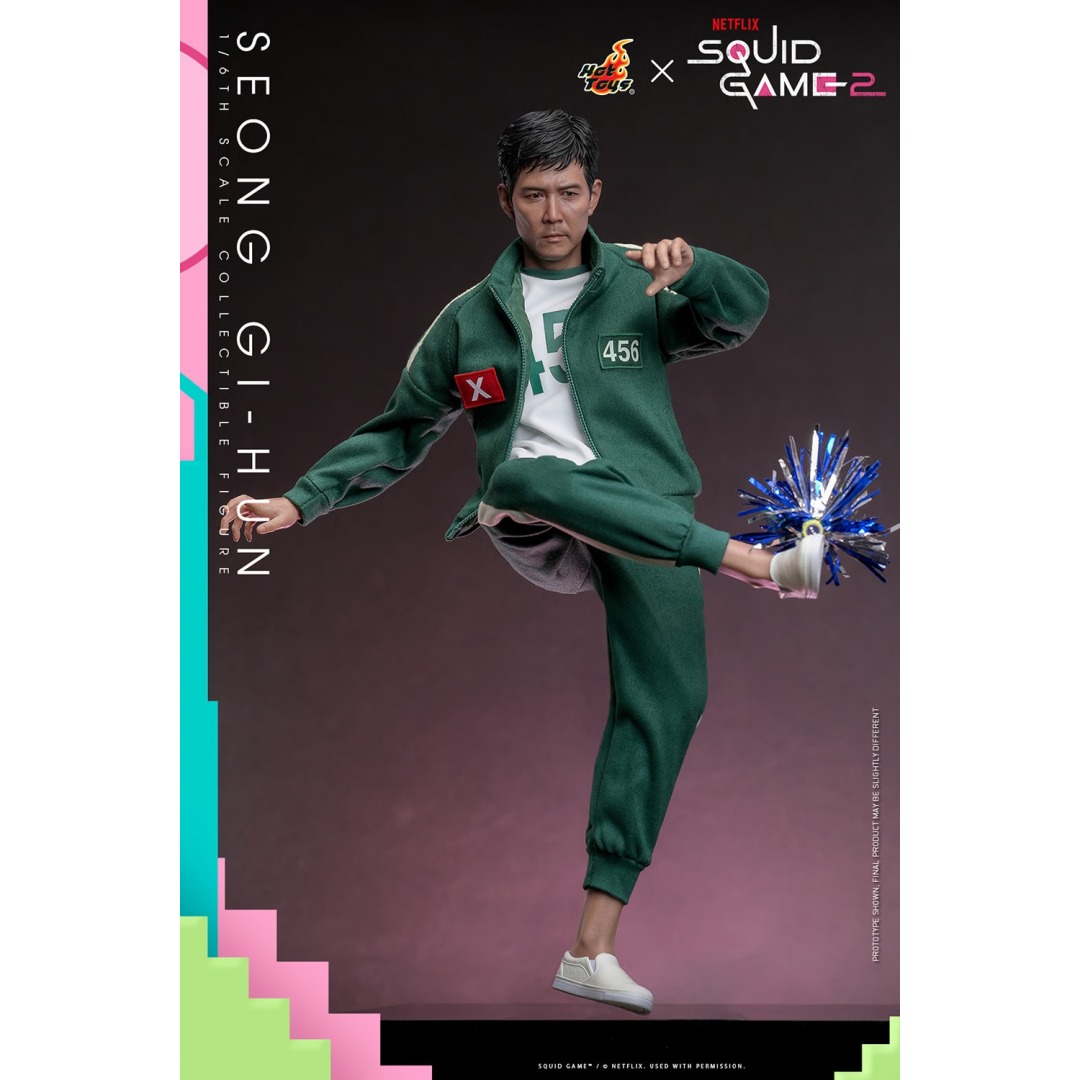 pos-4895228621191-bc4f5232268534681e4135a28bf87b1f.jpg Squid Game Seong Gi-hun Sixth Scale Hot Toys Figure - Image 1