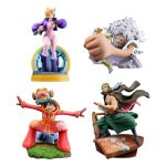 One Piece Logbox Re Birth Egghead Petitrama Megahouse 4 Statue Set