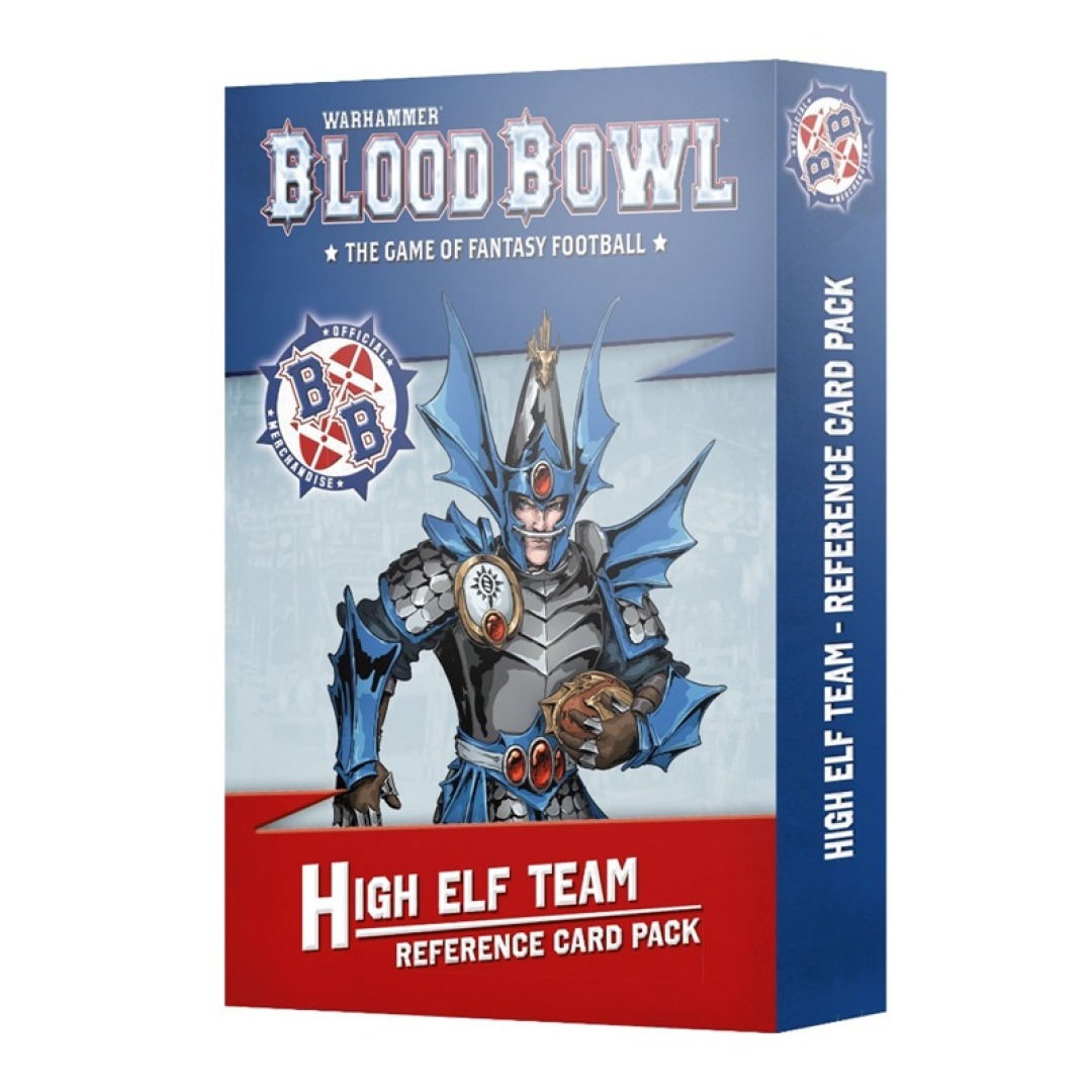 pos-5011921270163-ef0c015c6264fc63c2ddbb32a165dbbf.jpg Blood Bowl High Elf Team Reference Cards (202-64) - Image 1
