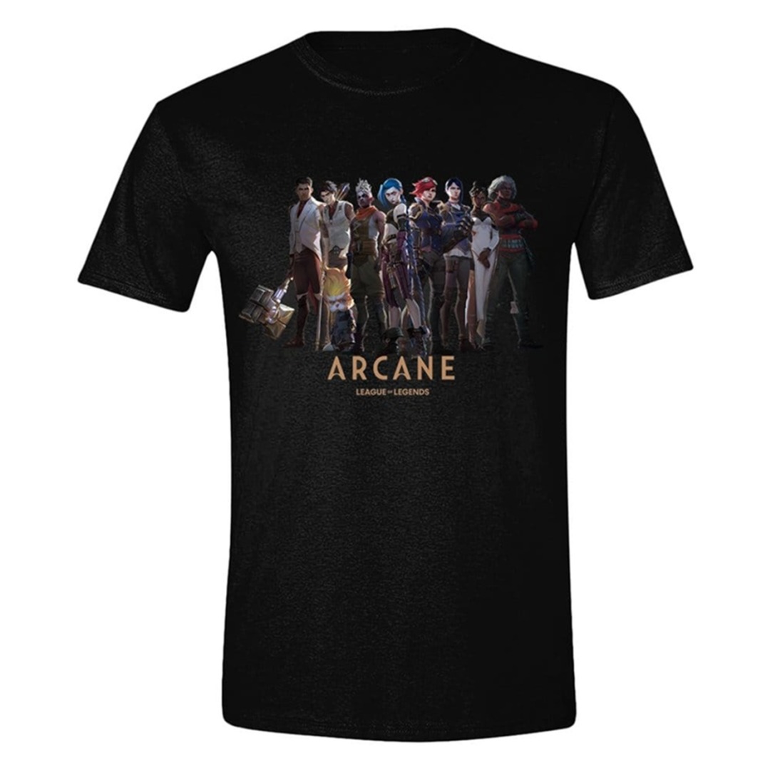 pos-5050574158121-9b0c072a7a822f46869690f5d9afc5a8.jpg League Of Legends Arcane Characters T-Shirt (XL) - Image 1