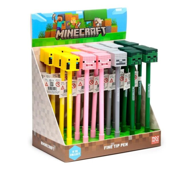 Minecraft Animals Head Topper Erasable Gel Pen