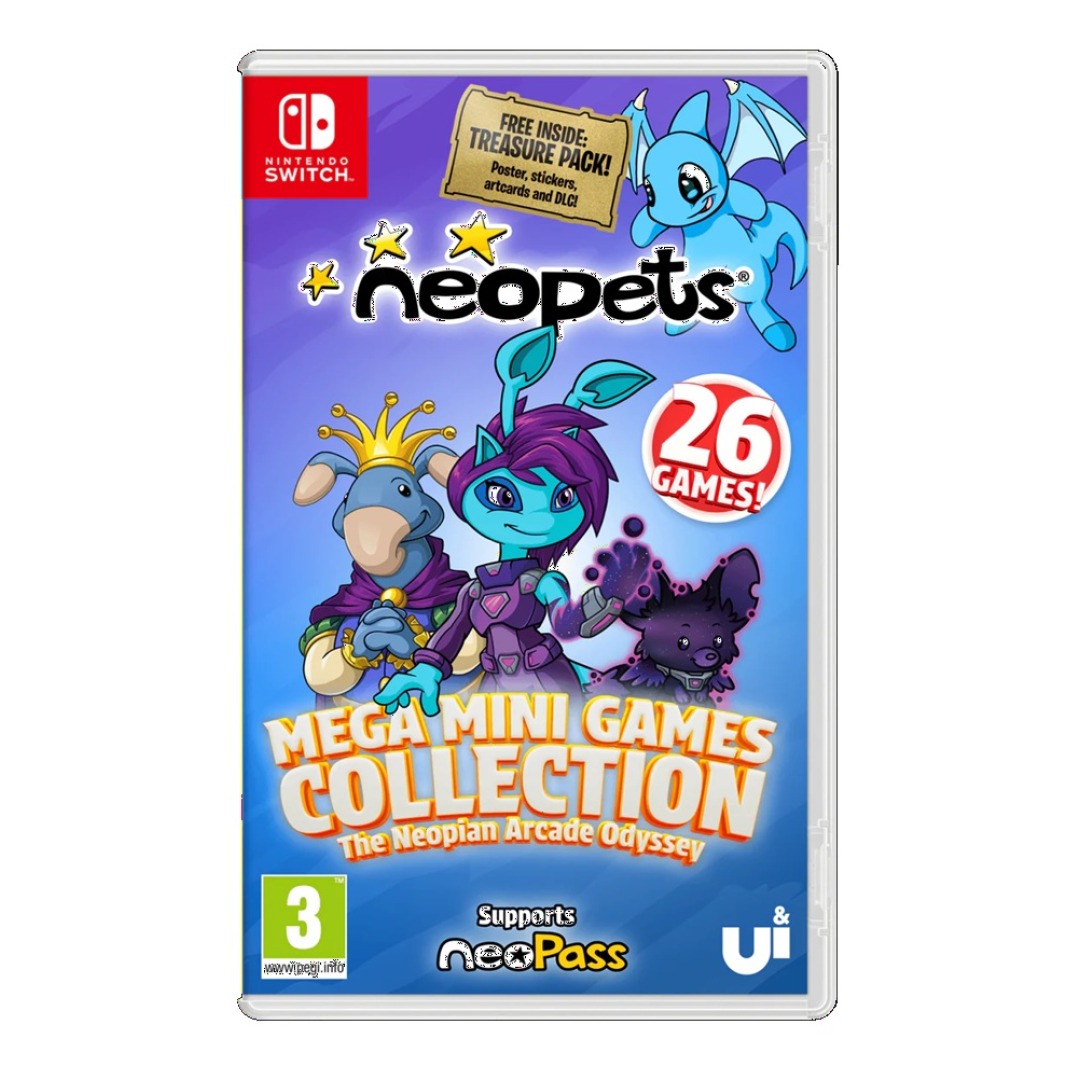 pos-5056635620538-ec167c35553f04c13b3a45e922630a82.jpg Nintendo Switch Neopets: Mega Mini Games Collection - The Neopian Arcade Odyssey - Image 1