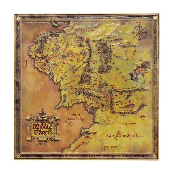 The Lord Of The Rings Metal Map Limited Edition