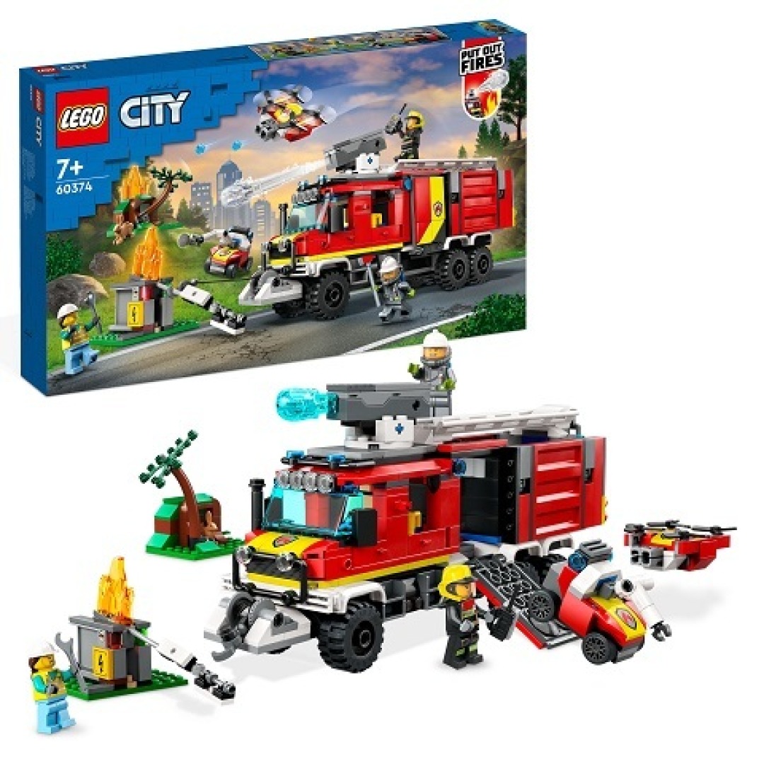 pos-5702017416342-5c1e9d128b12547f204c953039563da8.jpg LEGO City 60374 Fire Command Truck - Retired - Image 1