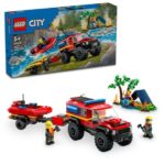 LEGO City 60412 4x4 Fire Truck with Rescue Boat - Retired