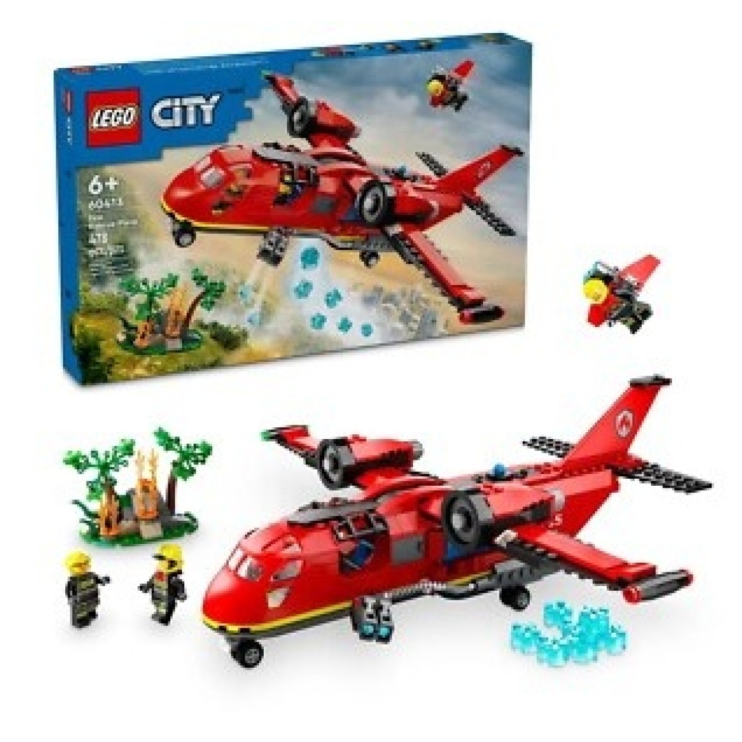 pos-5702017582955-21cd09d0645c49a7c0880c19a723225c.jpg LEGO City 60413 Fire Rescue Plane - Retired - Image 1