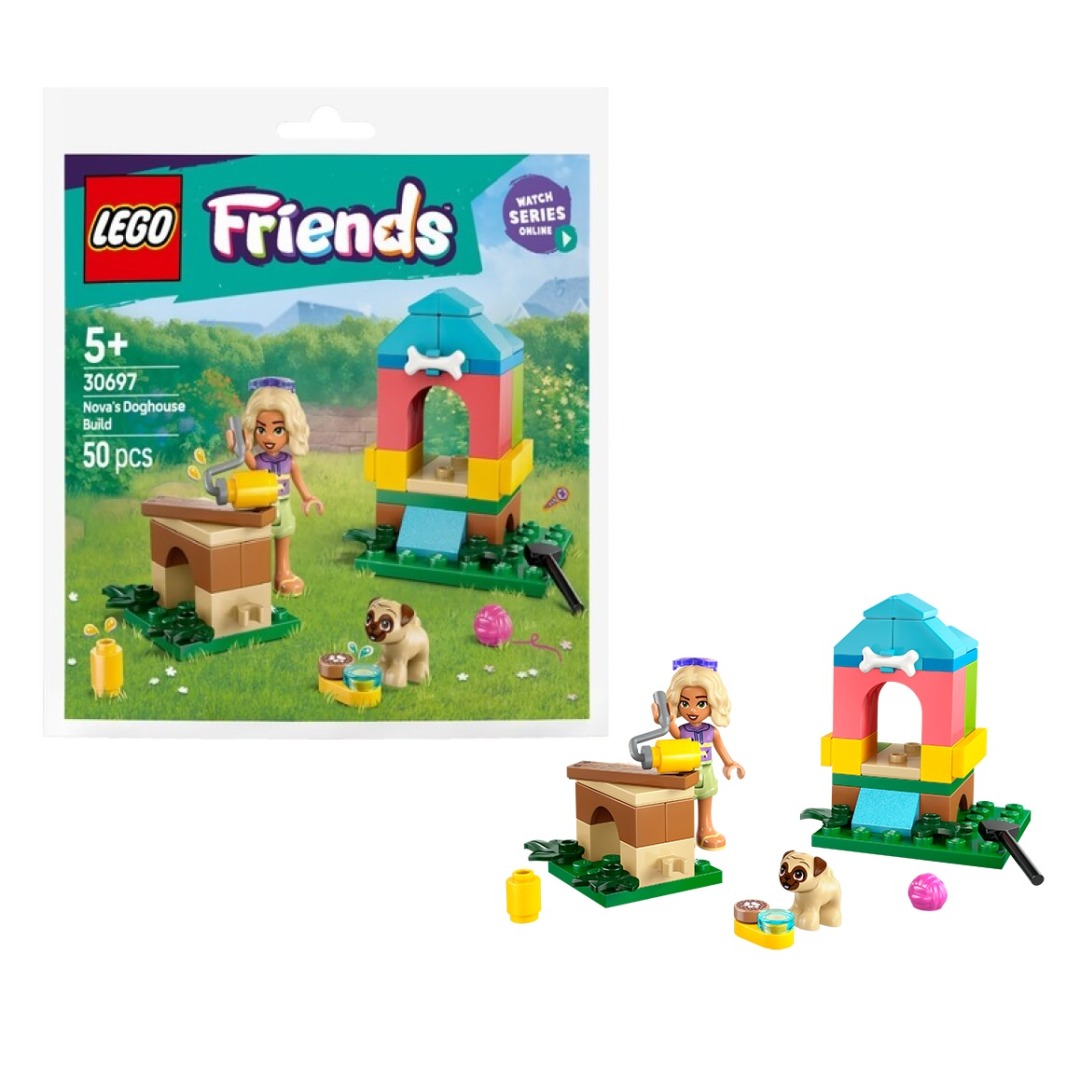 pos-5702017819471-904b568db4d9fbacb5acb07edd99479d.jpg LEGO Friends 30697 Nova's Doghouse Build - Image 1