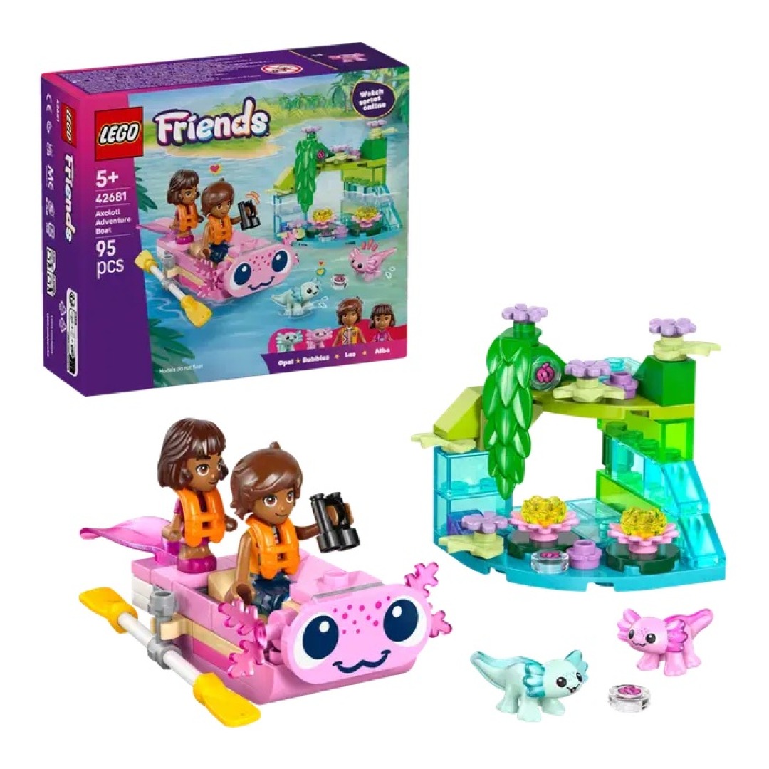 pos-5702018060384-5b065f6fbfa8e3b95f27a2183144550e.jpg LEGO Friends 42681 Axolotl Adventure Boat - Image 1