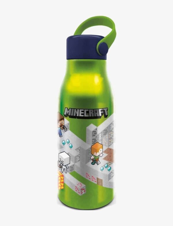 Minecraft Aluminium Bottle with Handle 760ml