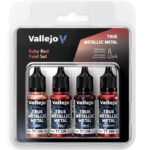 Vallejo TMM Ruby Red Paint 4 Set