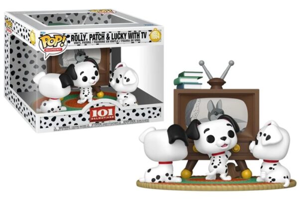 Funko POP! Disney 101 Dalmation N° 1664 - Rolly, Patch & Lucky With TV