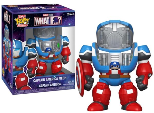 Funko Bitty POP! Marvel What If …? Captain America Mech with Captain America