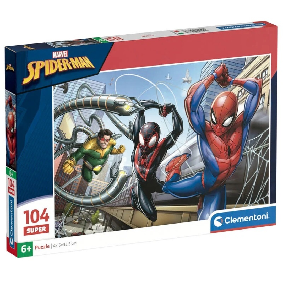 00a6ce52e462397f88d22bfcfce56db6.jpg Marvel Spider-Man Super Color Puzzle 104 Pieces - Image 1