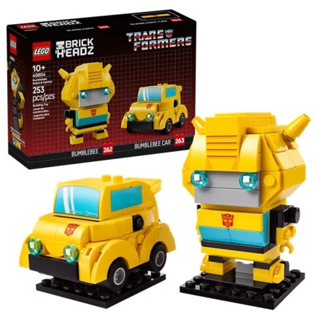 0261018ad6fcfe67f520b7197f1ba1c3.jpg LEGO BrickHeadz 40804 Bumblebee Robot and Vehicle - Exclusive - Image 1