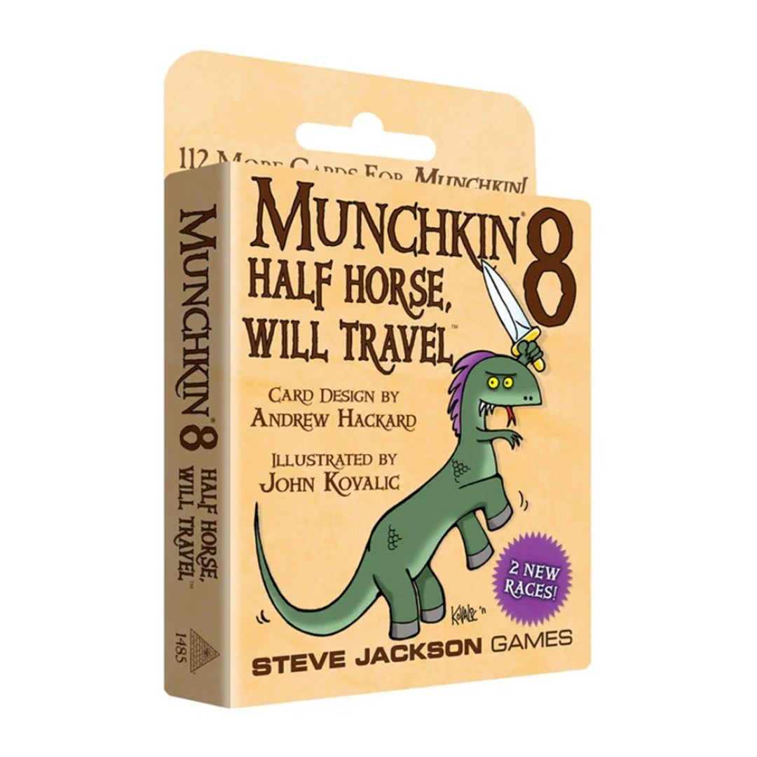 02dc51624d4264a91208cc41b5891429.jpg Munchkin 8 Half Horse, Will Travel Card Game - Image 1