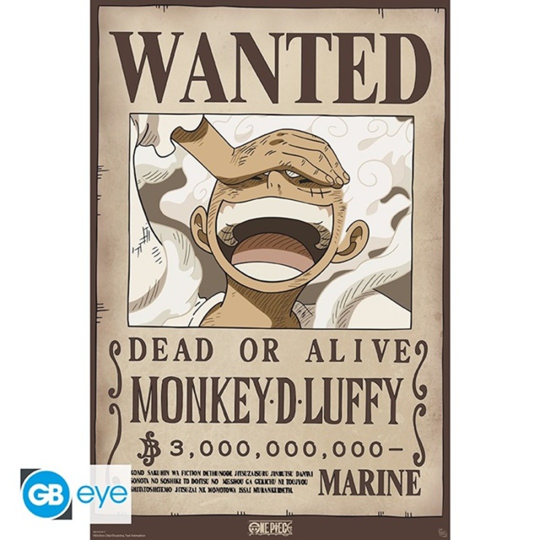 03110fb26f8d8161aa883e547643a803-1.jpg One Piece Wanted Luffy Wano Poster 91x61cm - Image 1