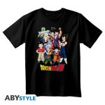 Dragon Ball Z Goku's Group Black T-Shirt (XL)