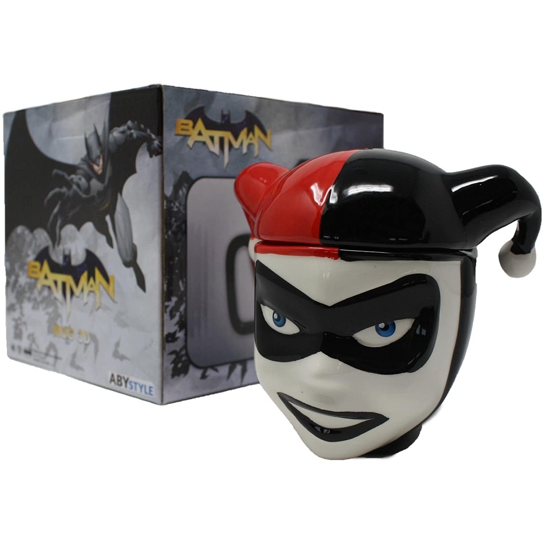 04d0474b13ef64fb87abd08a33c60b5e.jpg DC Comics Harley Quinn 3D Mug 300ml - Image 1