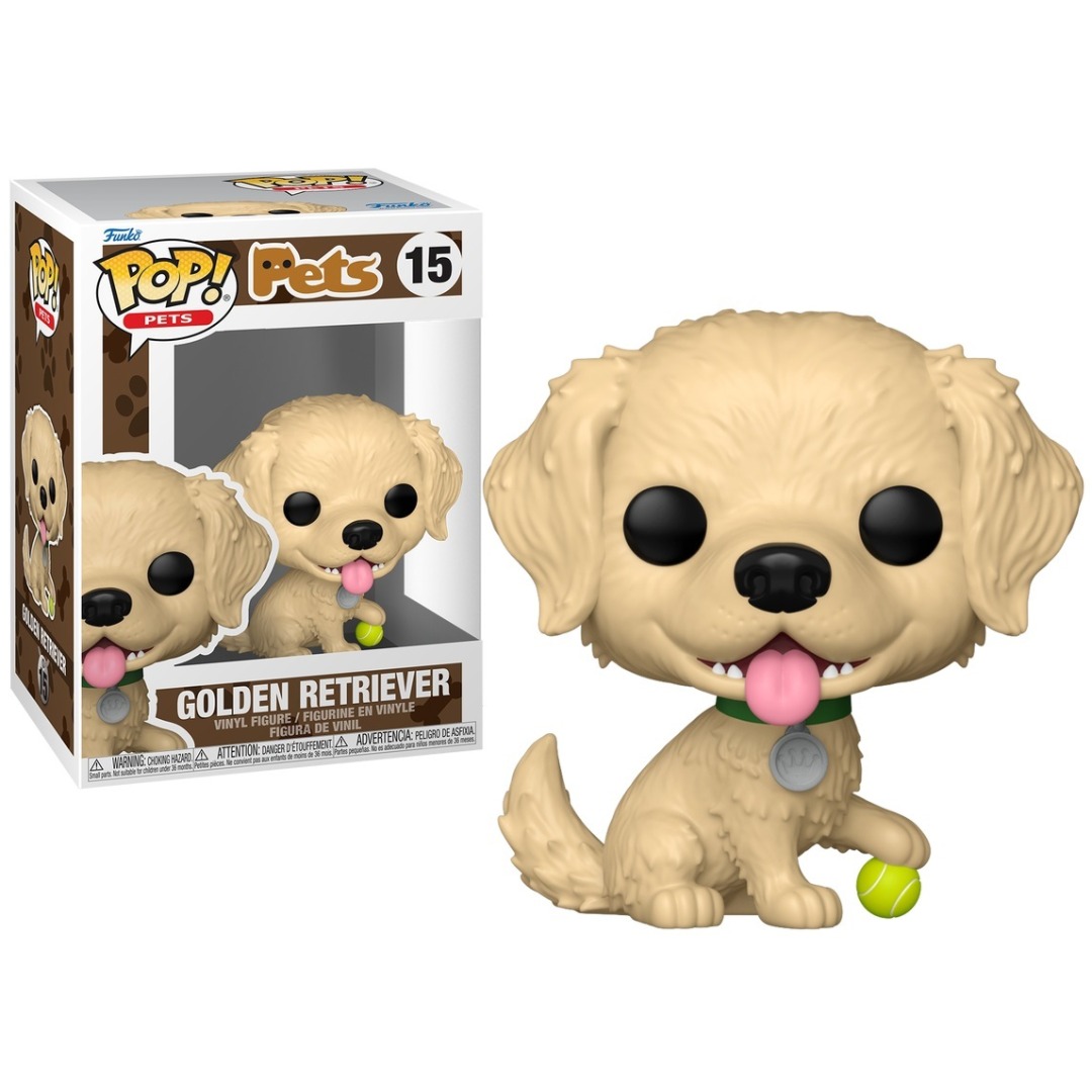 055a499a5d8f4b69d7c4d6257de5b746.jpg Funko POP! Pets N° 15 - Golden Retriever - Image 1