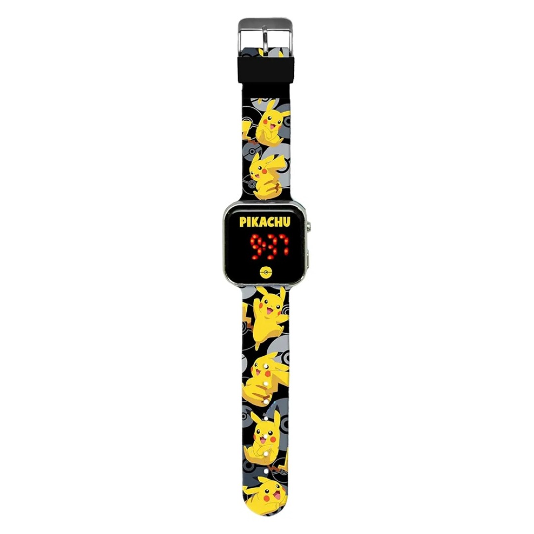 06c669acd2dfd28156de7836101f2451.jpg Pokemon Pikachu Black LED Watch - Image 1