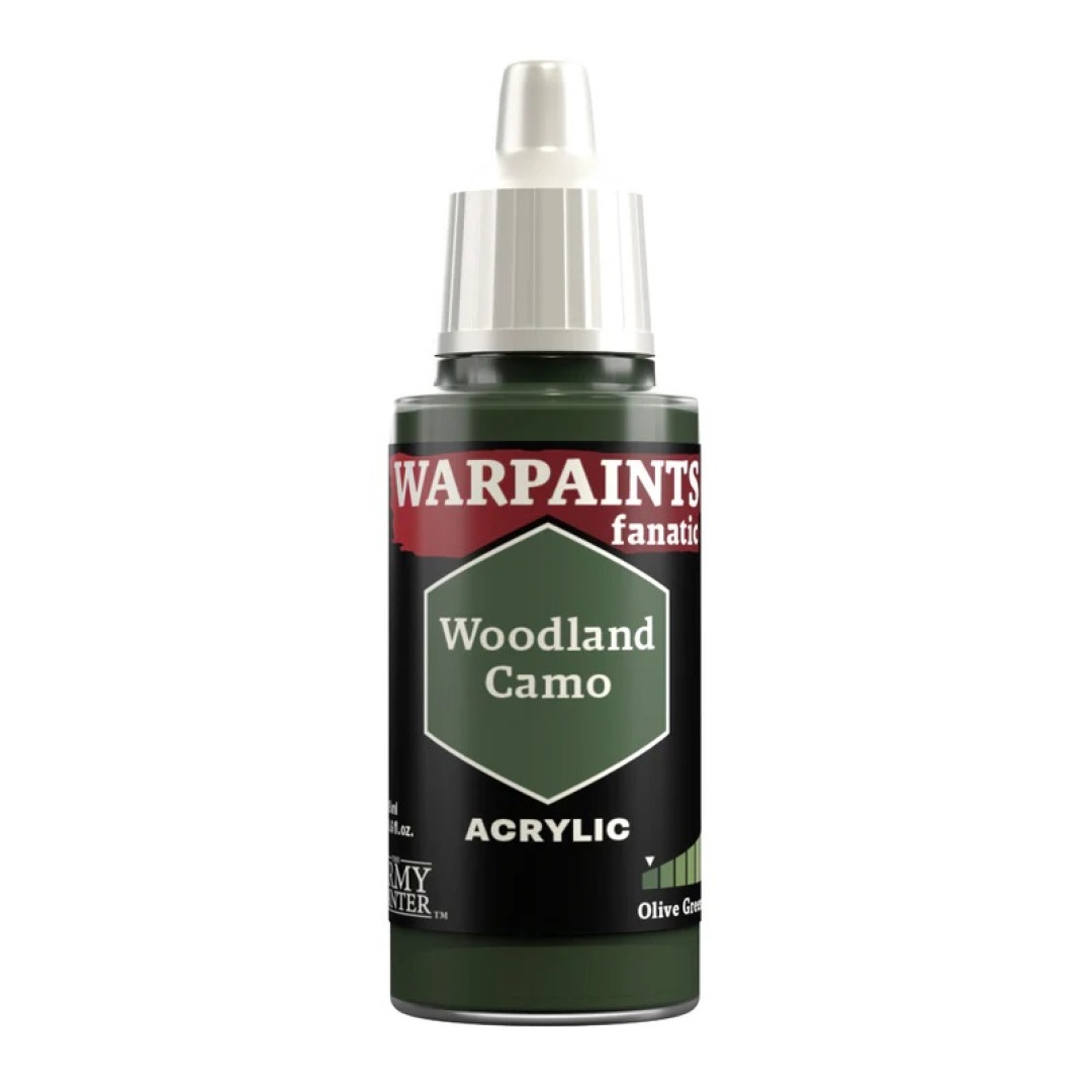 06ccf1b09ec371f05da2ea77af0a0d59.jpg The Army Painter Warpaints Fanatic: Woodland Camo - Image 1
