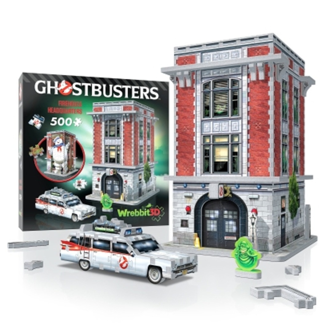 08f12402c01f0e8c790684dcd252586c.jpg Ghostbusters Firehouse Headquarters 3D Puzzle 500 Pieces - Image 1