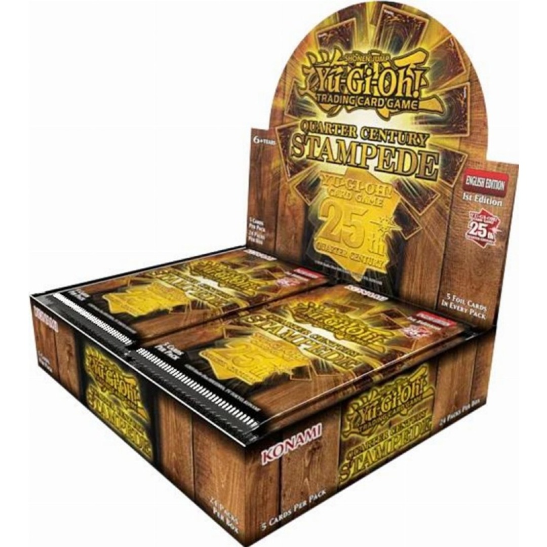 09742a00c58bc092ae3973c3cd97ff47.jpg Yu-Gi-Oh! TCG: Quarter Century Stampede Booster Box - Image 1
